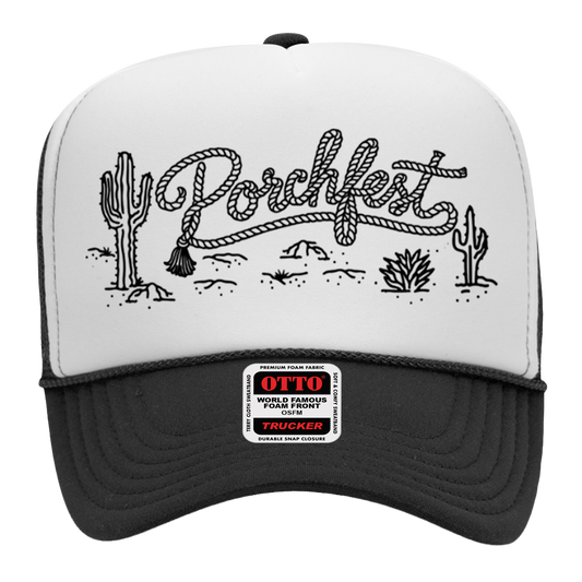 Porchfest Desert Hat (White/Black)